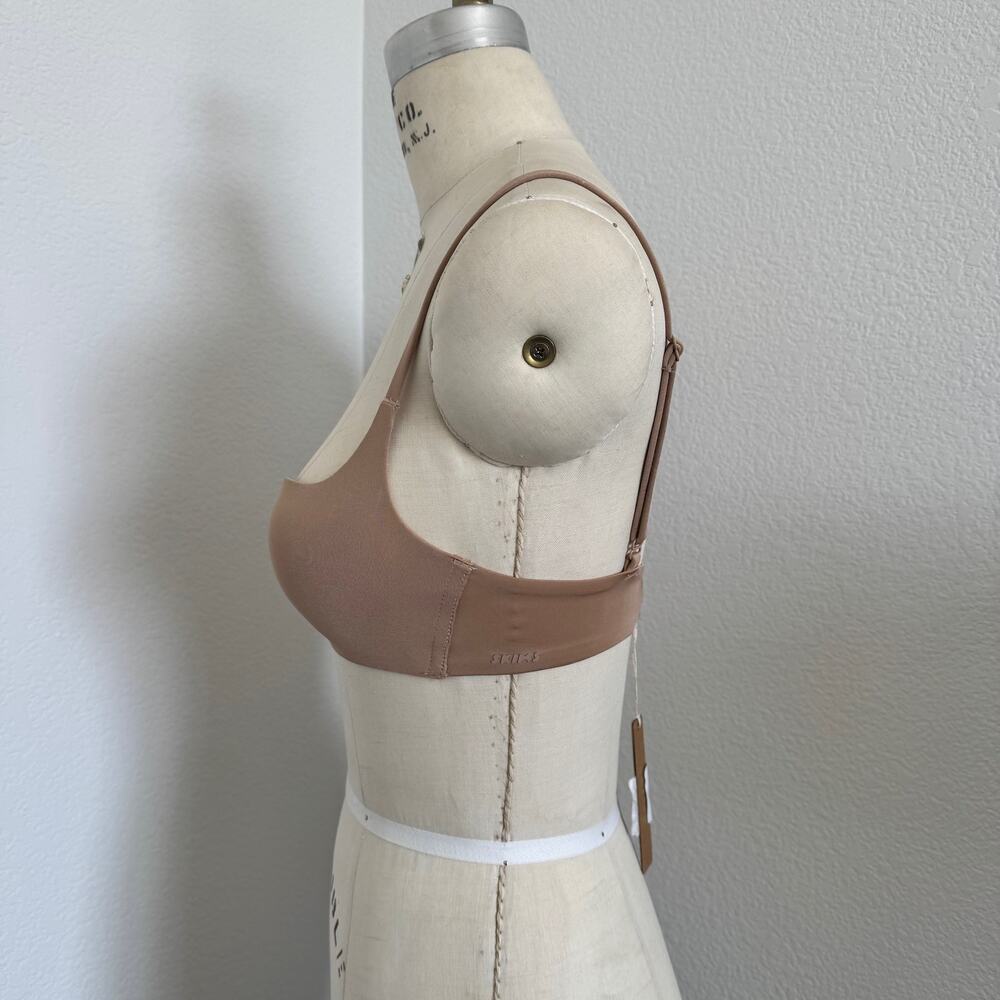 Skims | NWT Lightly Lined Square Neck Bra Wireless Form in "Clay" Size 32B - Picture 4 of 13